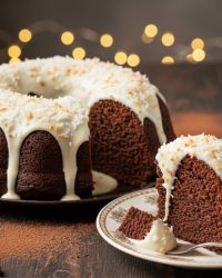 Bolo de chocolate branquinho